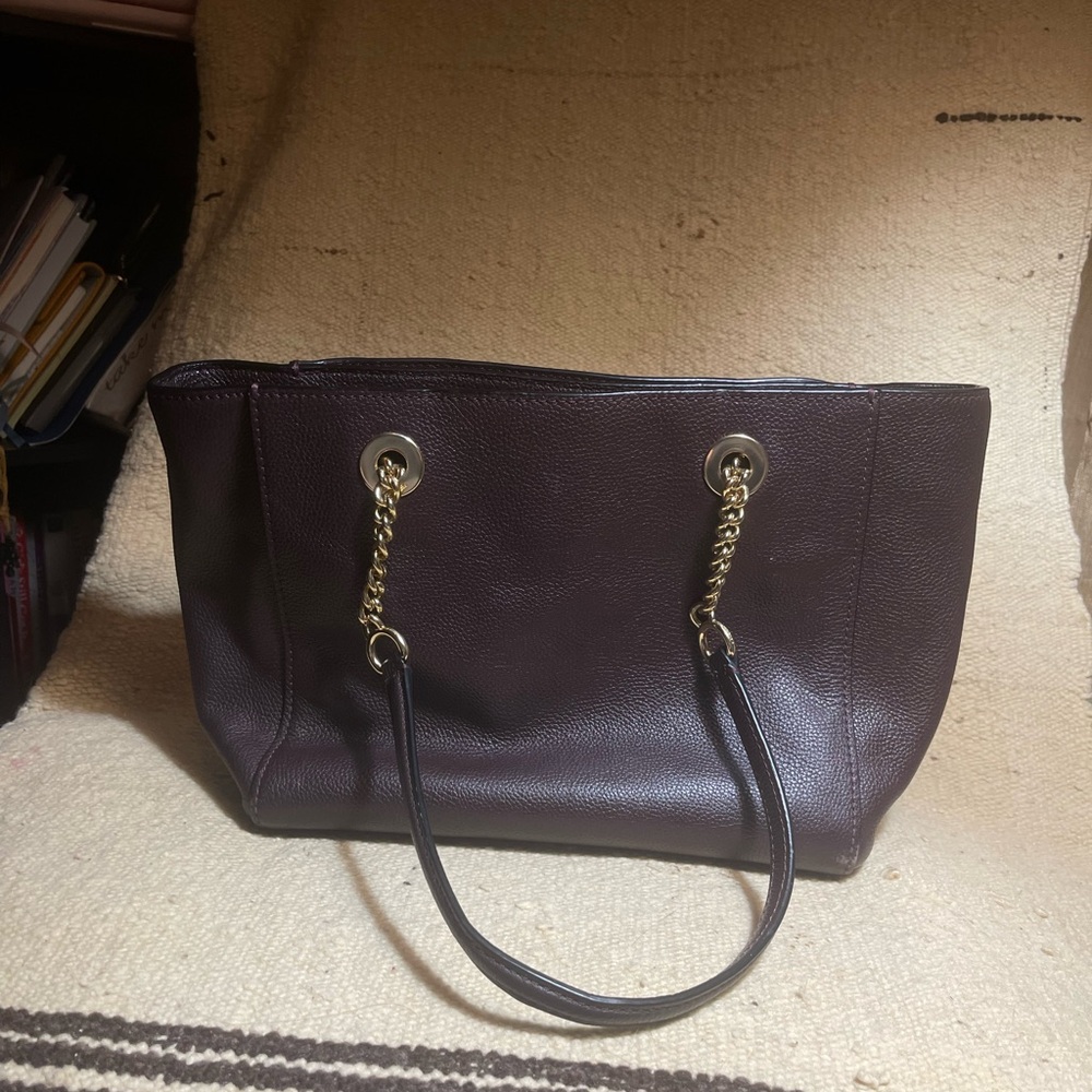 Coach Women's Pebbled Turnlock Chain Tote 57107 - Picture 4 of 9